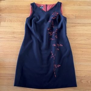 Stand out in this unique cocktail dress.